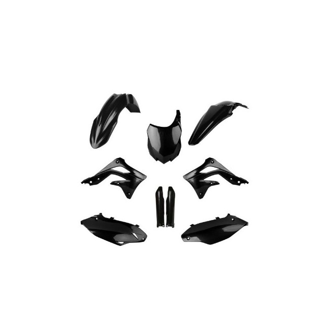 FULL KIT DE PLASTICOS POLISPORT MX KAWASAKI KX450F (13-15) NEGRO