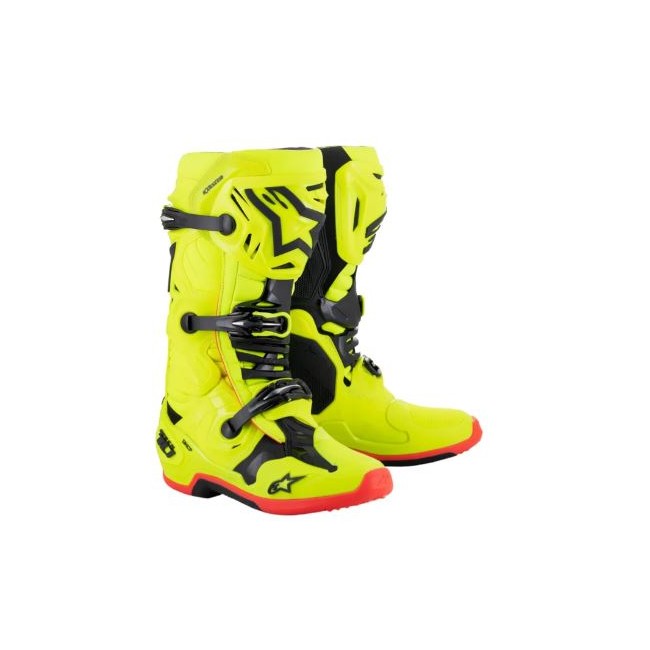 BOTAS ALPINESTAR TECH 10 AMARILLO-ROJO