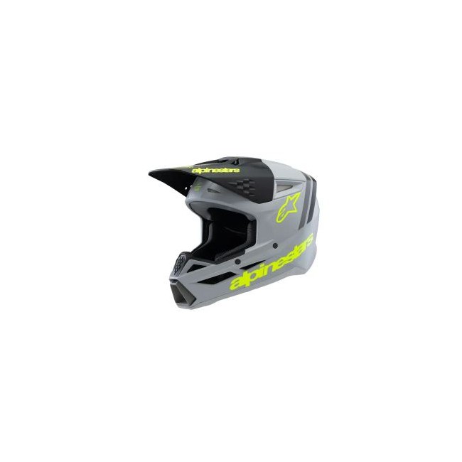 CASCO ALPINESTAR JUNIOR S-M3 RADIUM GRIS-AMARILLO