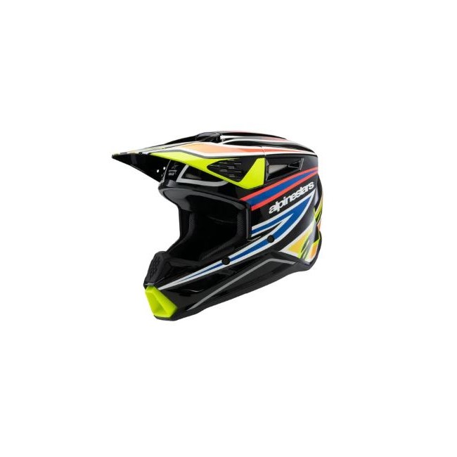 CASCO ALPINESTAR JUNIOR S-M3 WURX NEGRO-ROJO-AZUL