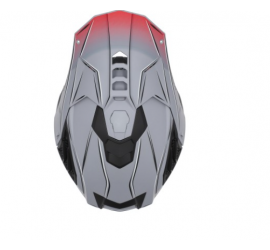 CASCO AIRSTRIKE GRIS/ROJO