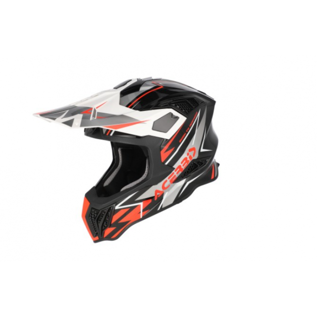 CASCOS AIRSTRIKE-X NEGRO/NARANJA FLOUR