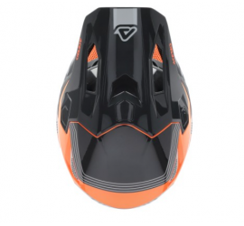 CASCO WHOOPS GRIS/NARANJA