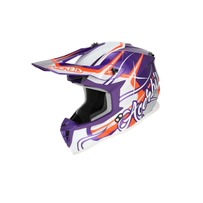 CASCO LINEAR 2206 GRAPHIC VIOLETA/BLANCO