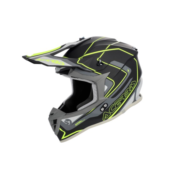 CASCO LINEAR 2206 GRAPHIC AMARILLO FLUOR/NEGRO