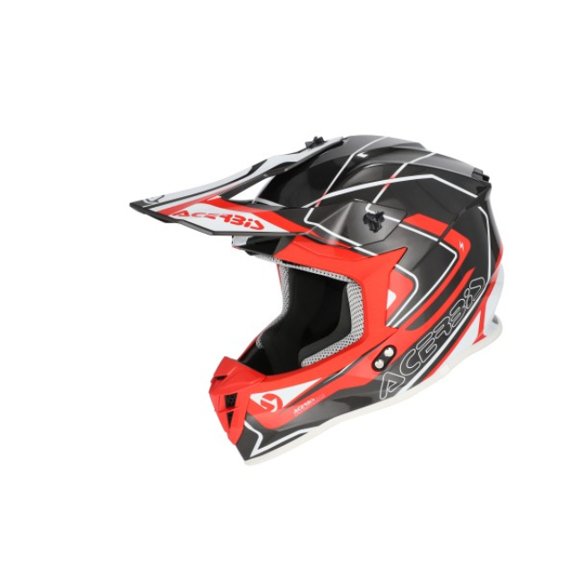 CASCO LINEAR 2206 GRAPHIC GRIS/ROJO