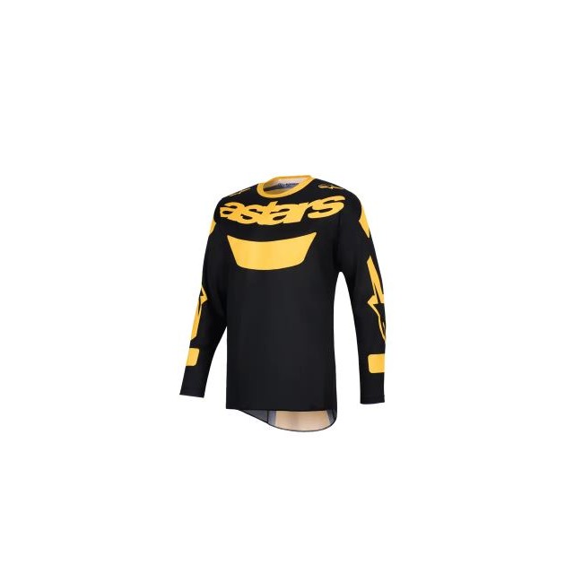 CAMISETA ALPINESTAR RACER RIWAY NEGRO-AMARILLO
