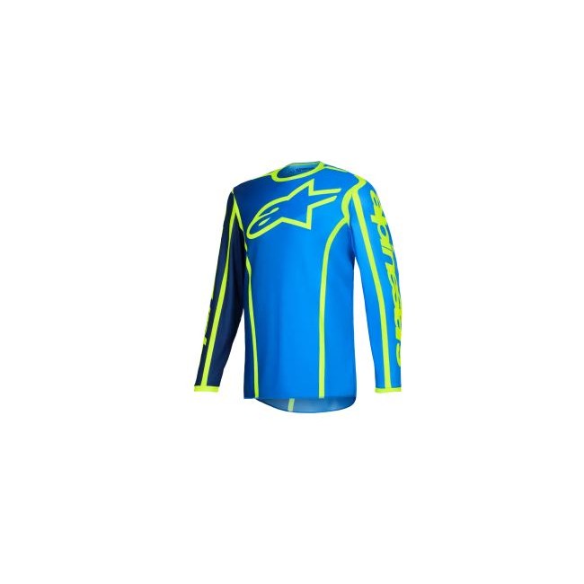 CAMISETA ALPINESTAR FLUID APEX VERDE-AZUL