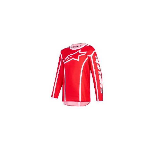 CAMISETA JUNIOR ALPINESTAR FLUID APEX ROJO-BLANCO