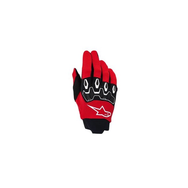 GUANTE ALPINESTAR FULL BONE V2 NEGRO-ROJO