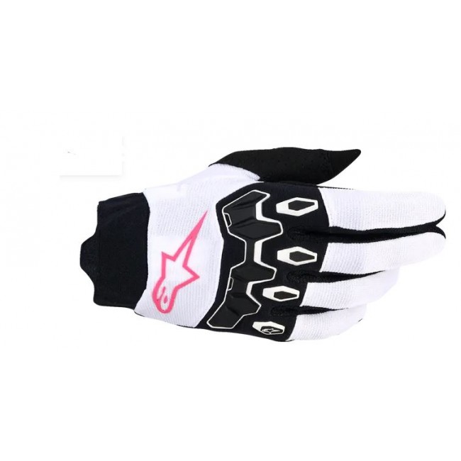 GUANTE MUJER ALPINESTAR FULL BORE V2 ROSA-BLANCO-NEGRO