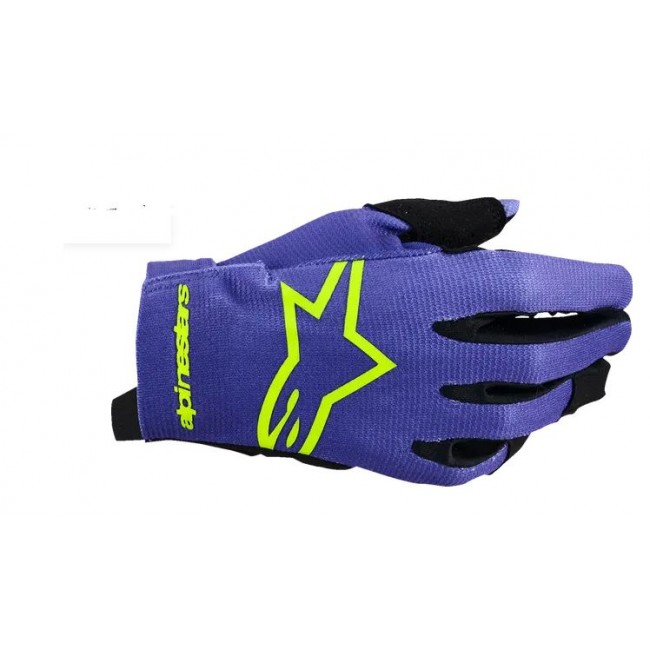 GUANTE JUNIOR ALPINESTAR RADAR MORADO-AMARILLO FLUOR