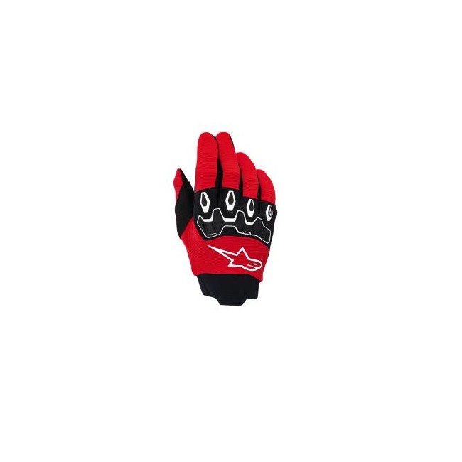 GUANTE ALPINESTAR JUNIOR FULL BORE V2 ROJO-NEGRO