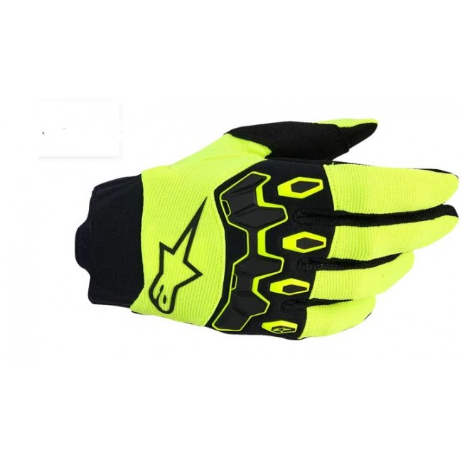 GUANTE ALPINESTAR JUNIOR FULL BORE V2 NEGRO-AMARILLO