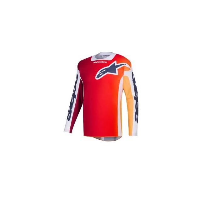 CAMISETA ALPINESTAR RACER PORTL ROJO-GRIS-NEGRO