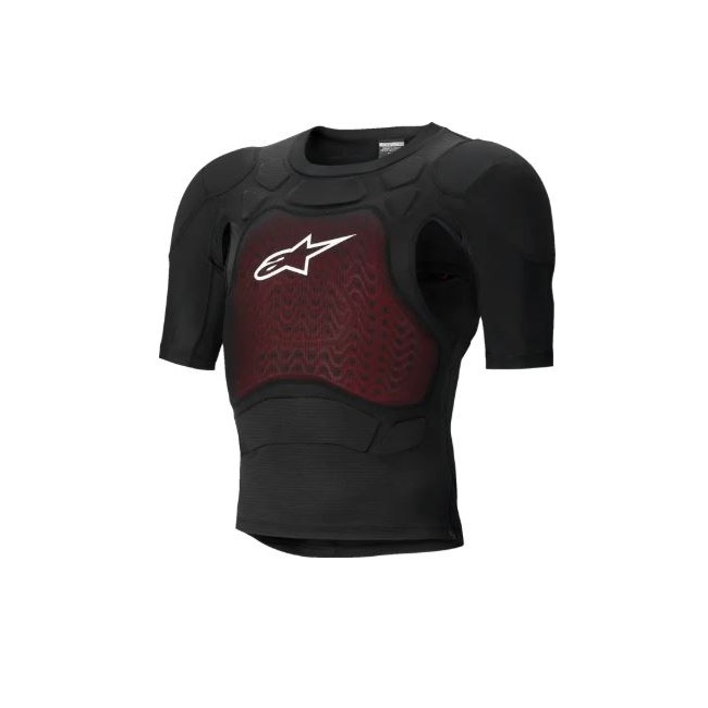Chaqueta Bionic Plasma LT de manga corta negro-rojo