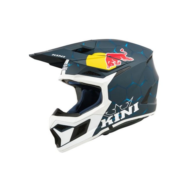 CASCO KINI RED BULL MX3 HELMET BLANCO-AZUL-ROJO