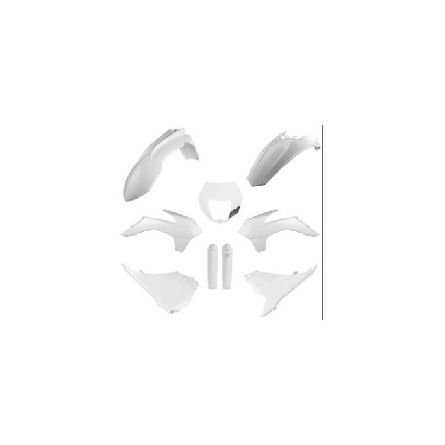 FULL KIT PLASTICOS POLISPORT KTM EXC/EXC-F/XC-W/XCF-W 16 BLANCO