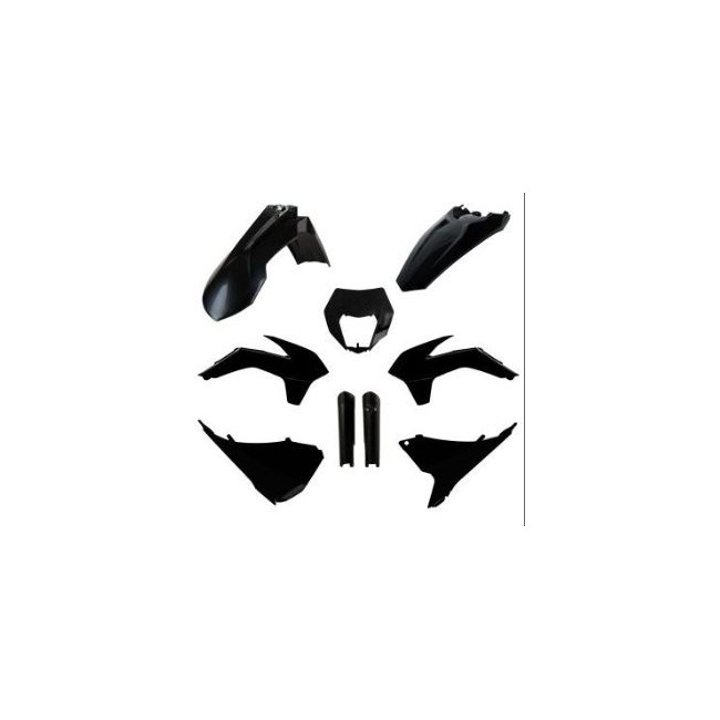 FULL KIT PLASTICOS POLISPORT KTM EXC/EXCF 14/15 NEGRO