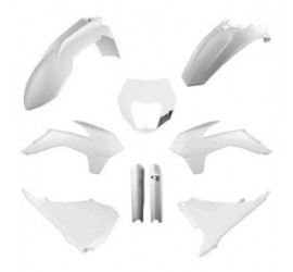 FULL KIT PLASTICO POLISPORT KTM EXC/EXCF 14/15 BLANCO