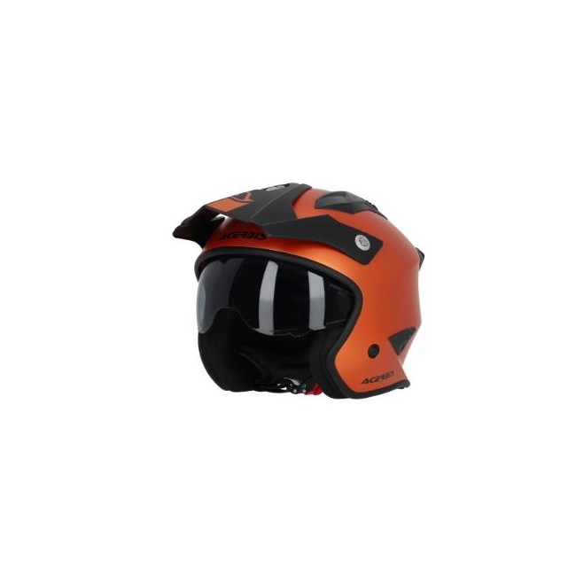 CASCO ACERBIS JET ARIA METALIZADO NARANJA