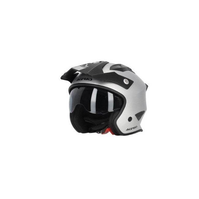 CASCO ACERBIS JET ARIA METALIZADO PLATA