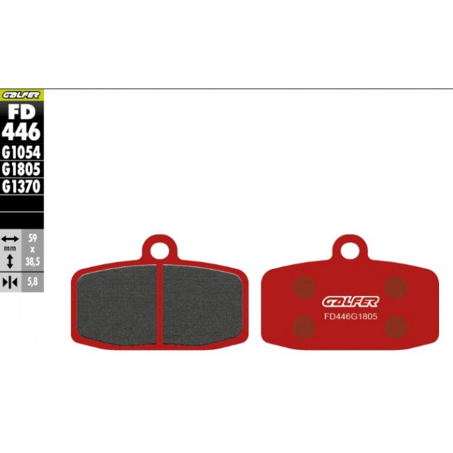PASTILLA DEL SEMI METAL PREMIUM SHERCO ST 2.5/2.9/8.0 13/14 3.0 13/21