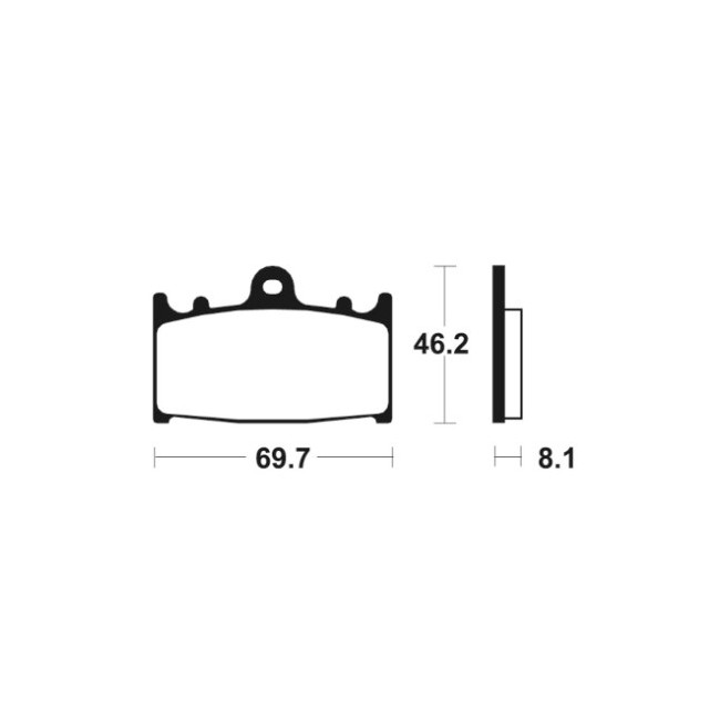 PASTILLAS DE FRENO SINTERIZADAS BENDIX KAWASAKI/SUZUKI  GPZ 500 (93-95)