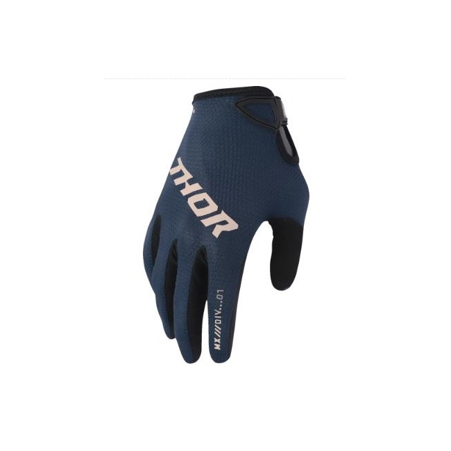 GUANTES THOR RIDEMODE STATIC MUJER AZUL