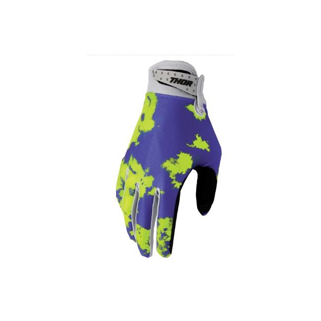 GUANTES THOR LAUNCHMODE BLEACH GRIS-AMARILLO-MORADO