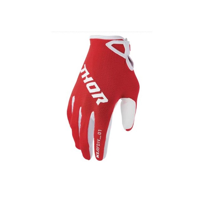 GUANTES THOR RIDEMODE STATIC JUNIOR ROJO