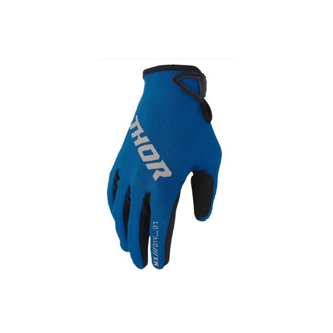 GUANTES THOR RIDEMODE STATIC JUNIOR  AZUL