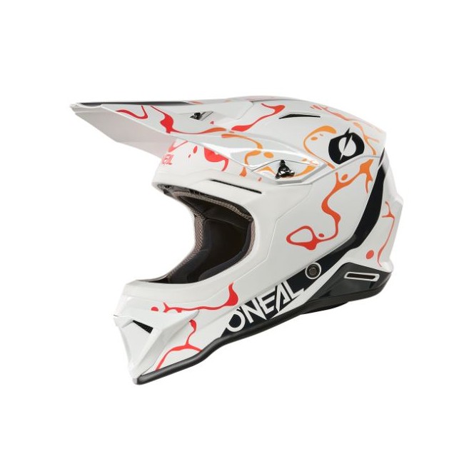 CASCO ONEAL 1SRS Helmet SPLASH BLANCO-NARANJA