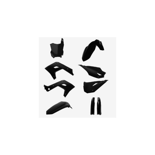FULL KIT RESTYLING POLISPORT KAWASAKI KX250 03-08 NEGRO