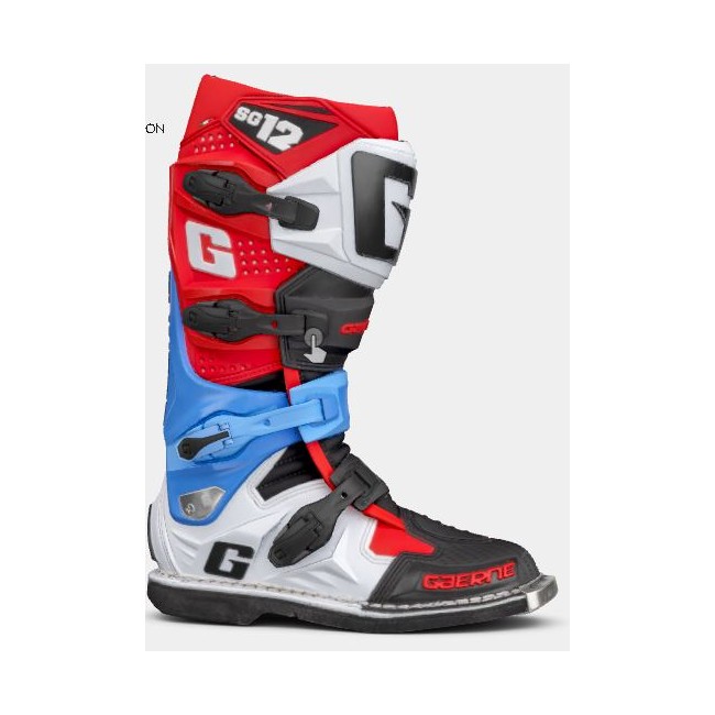 BOTAS GAERNE SG12  BLANCO-ROJO-AZUL