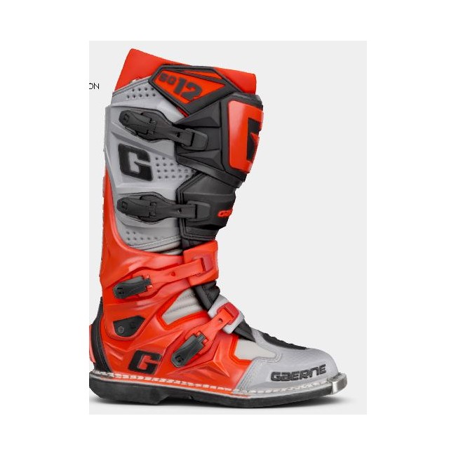 BOTAS GAERNA SG12 GRIS-ROJO-NEGRO