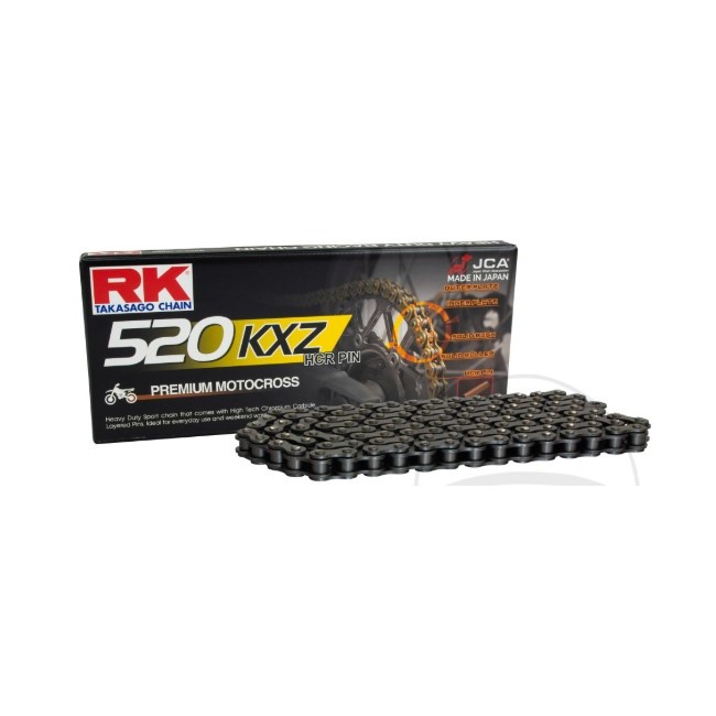 CADENA RK SIN RETENES 520KXZ 120 (enganche clip)