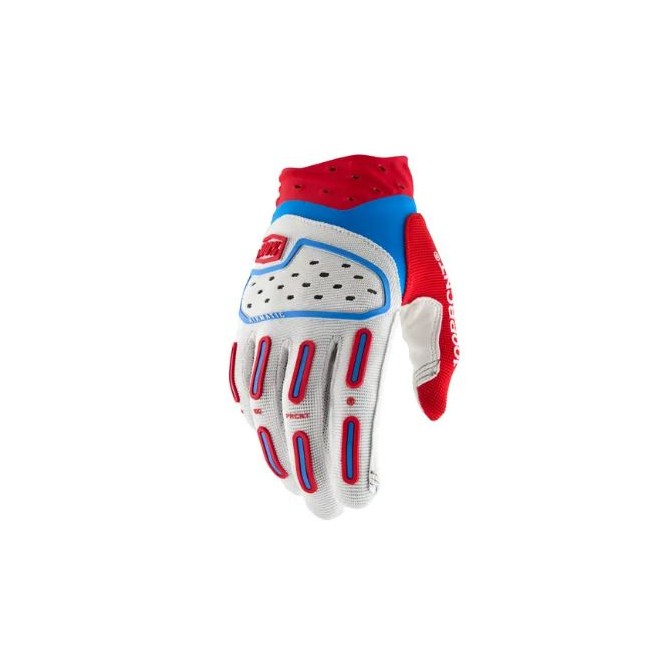 GUANTES 100% AIRMATIC 2 ROJO BLANCO