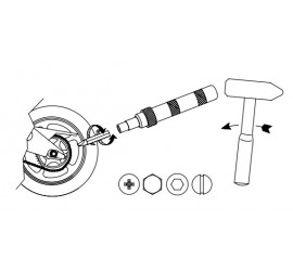 DESTORNILLADOR DE IMPACTO CON DIFERENTES PUNTAS