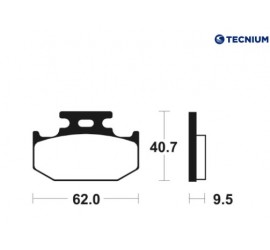 PASTILLAS DE FRENO TECNIUM...