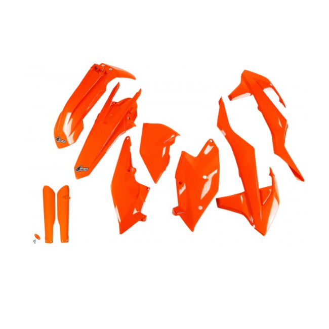 FULL KIT PLASTICOS UFO KTM EXC 125-150-250  17-19 FLUOR