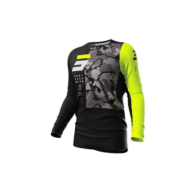 CAMISETA SHOT CONTACT CAMO 2.0 AMARILLO NEÓN