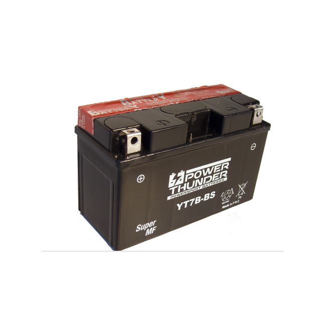 BATERÍA POWER THUNDER CT7B-BS SIN MANTENIMIENTO