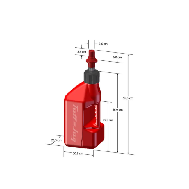 BIDON ROJO DE LLENADO RAPIDO TUFFJUG VS RIPPERCAP 10L