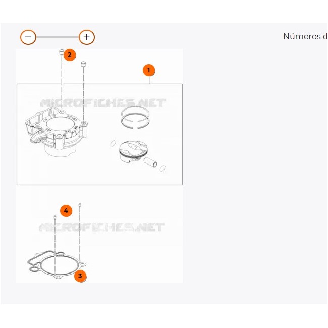 CILINDRO CON PISTON KTM SX-F 250 2018