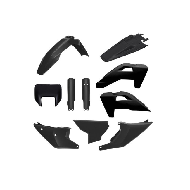 FULL KIT PLASTICO POLISPORT HUSQVARNA FE 350 2026 NEGRO