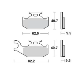 PASTILLA DE FRENO MOTO...