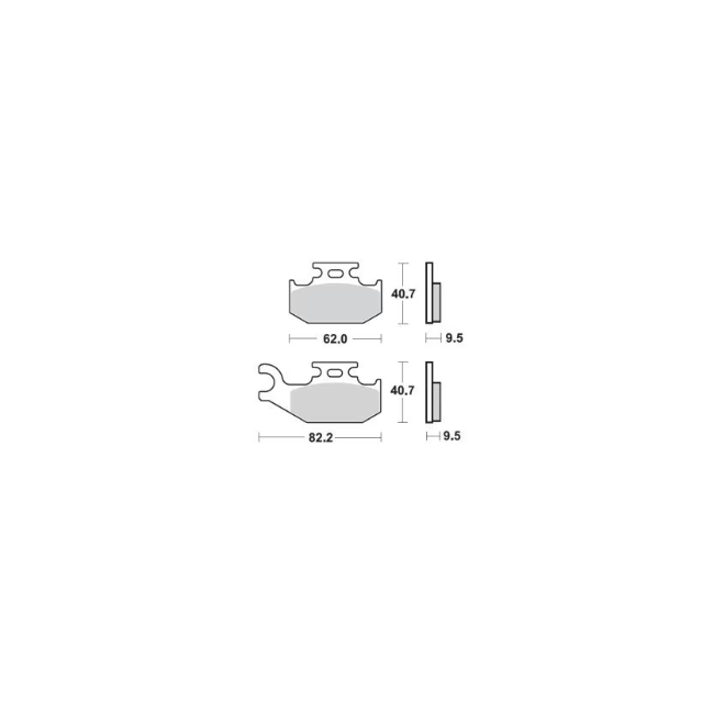 PASTILLA DE FRENO MOTO MASTER CAN AM OUTLANDER 400 STD 07-14