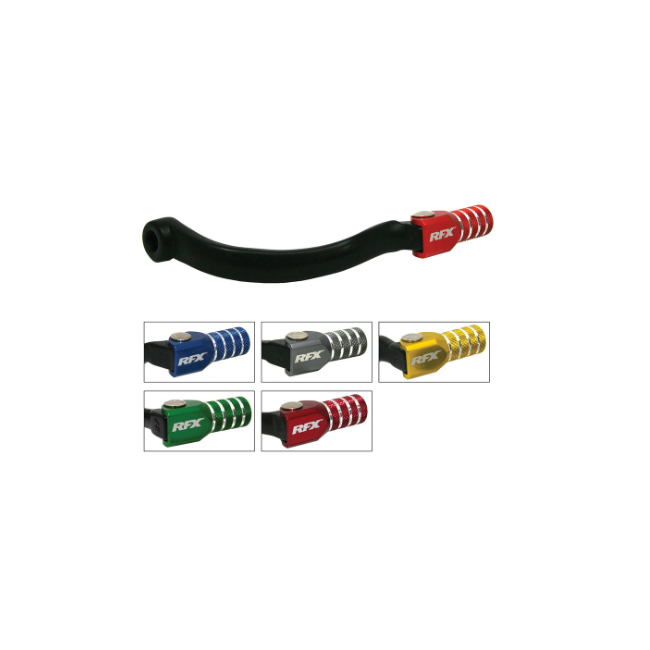 Pedal de cambio RFX Race negro/verde KAWASAKI KX125 94-98