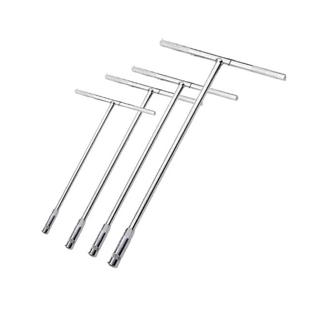 JUEGO 4 PIEZAS LLAVE TUBO DE T